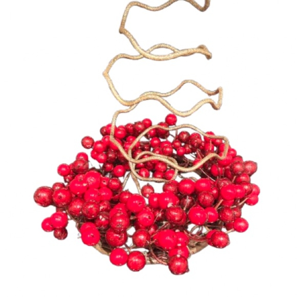 Christmas / Holidays Gold and Red Table Star Ornament - Picture 2 of 3